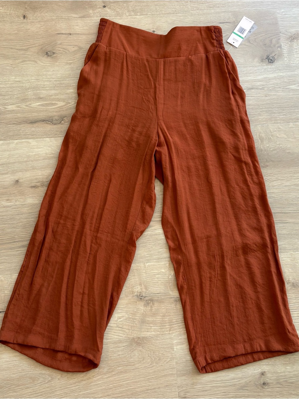 Nanette Lepore Burnt Orange Elastic Waist Pants NWT